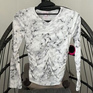 PONY TAILS Longsleeve Top Tie Dye Camo Print Girls NWT